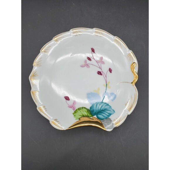UCAGCO JAPAN Hand Painted China Plate Occupied Japan Gold Gilded VINTAGE - Picture 2 of 12